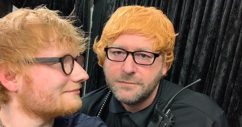 Sur Instagram, le garde du corps d'Ed Sheeran publie des photos hilarantes et complices avec la star