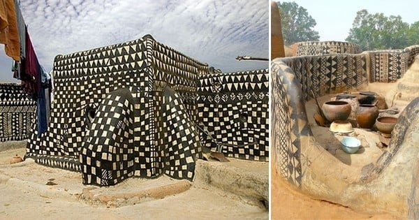 À Tiébélé, en Afrique, les maisons sont de véritables oeuvres d'art !