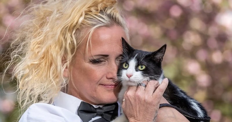 Elle épouse son chat pour empêcher les propriétaires de son appartement de les séparer