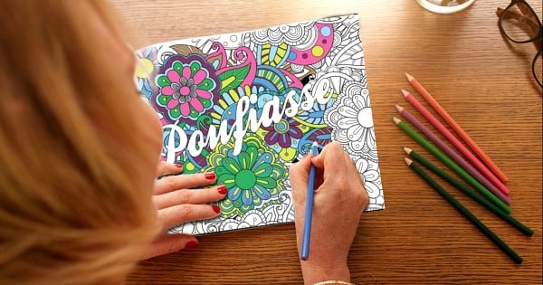 Envie de vous défouler ? Ce livre de coloriages, réservé aux adultes, bourré d'insultes, vous calmera les nerfs en fin de journée