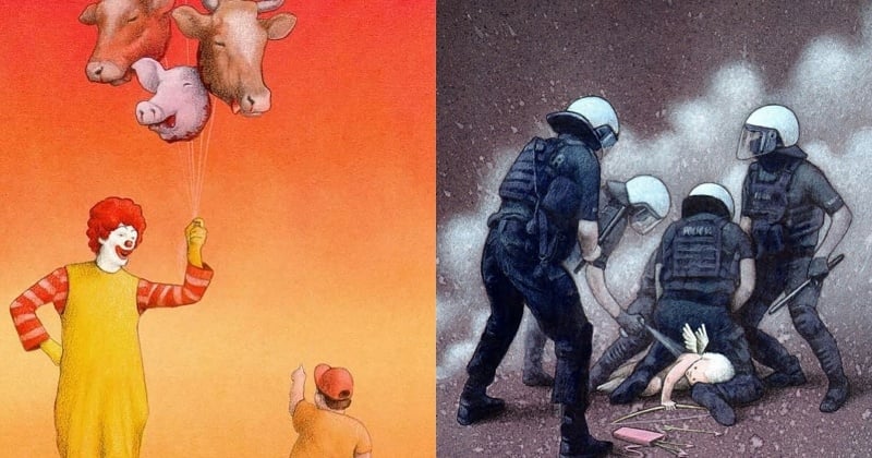 21 illustrations satiriques qui dénoncent les dérives de la société actuelle