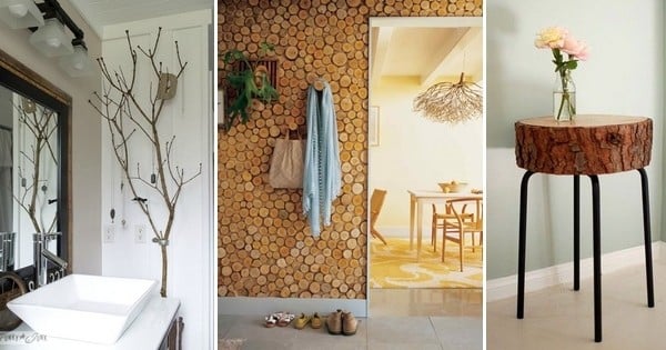 Apportez une touche de nature et de bois dans votre maison avec ces 24 idées de déco à faire soi-  même