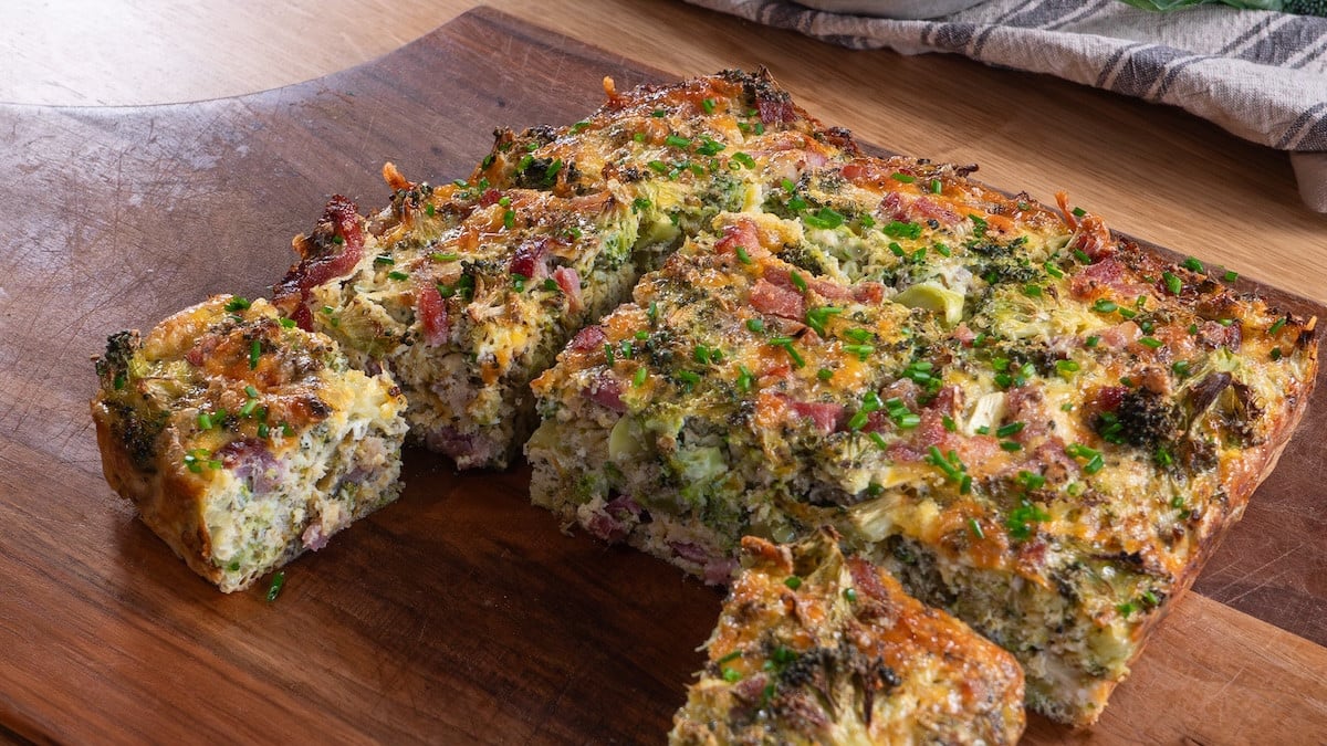 Brownie salé au brocoli