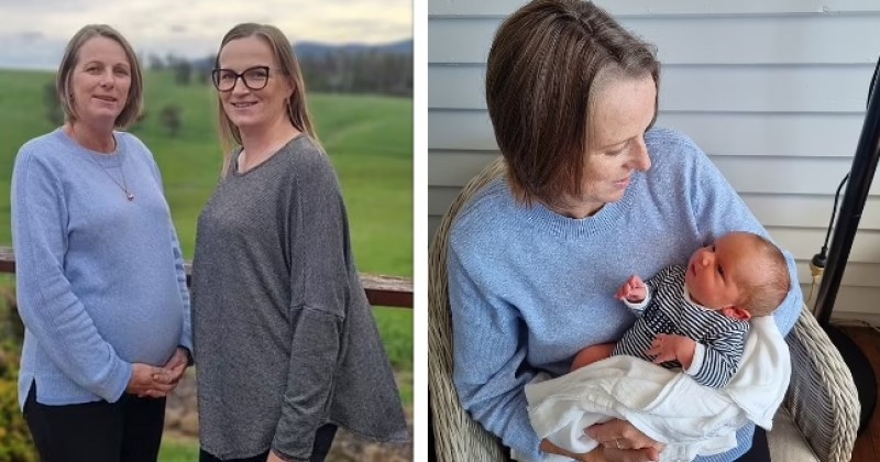 À 54 ans, elle donne naissance à son propre petit-fils et devient la mère porteuse la plus âgée d'Australie