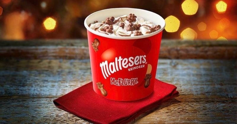 McDonald's lance un McFlurry Maltesers pour Noël avec tout un menu pour les fêtes !