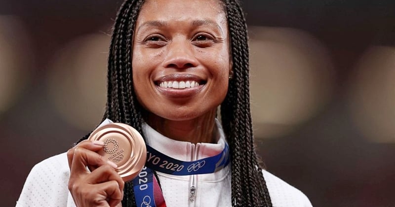 Avec 11 médailles, Allyson Felix devient l'athlète féminine sur piste la plus titrée de l'histoire des Jeux olympiques