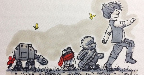 Quand Star Wars croise l'univers de Winnie l'Ourson : ces 14 illustrations vont vous faire craquer !