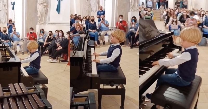 La vidéo de ce petit prodige du piano, âgé seulement de 5 ans, fascine les internautes et cartonne sur le web