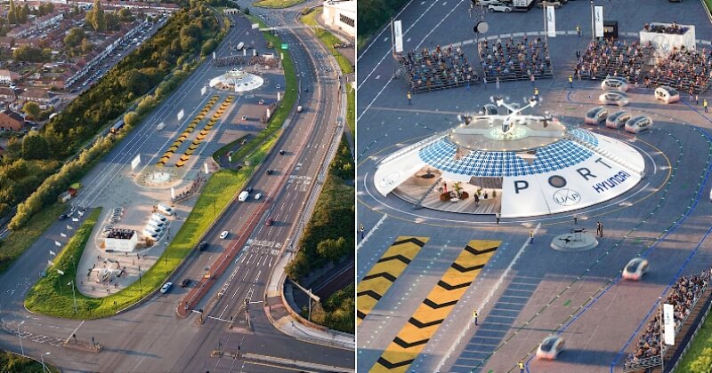Découvrez les images du premier aéroport mondial dédié aux drones et aux voitures volantes