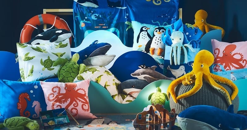 Cette collection de peluches IKEA a été réalisée à partir de plastique récupéré dans l'Océan