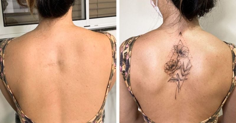 	Cette artiste sublime les cicatrices de ses clients grâce à des tatouages et le résultat est bluffant