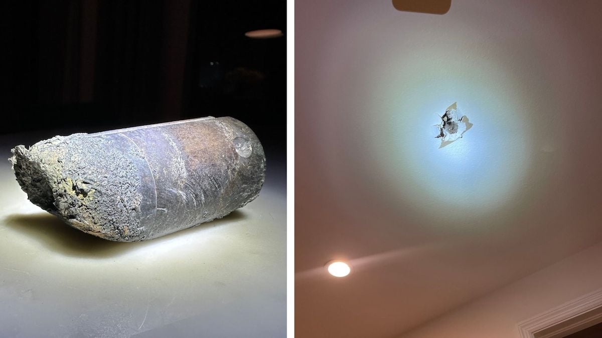 “J'ai pensé à une météorite” : un objet mystérieux tombé de l'espace ravage sa maison