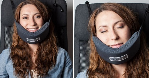 Un génie a enfin inventé un coussin spécial pour pouvoir dormir dans l'avion : merci !