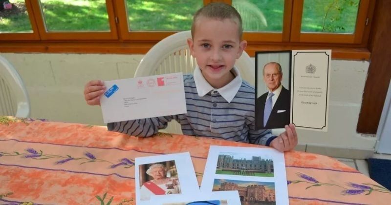 Touché par la mort du prince Philip, ce petit garçon picard de 7 ans a écrit à la reine d'Angleterre qui lui a répondu	
