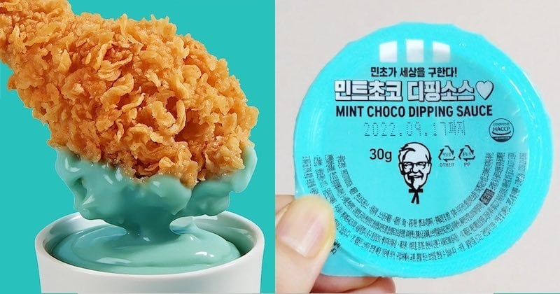 KFC sort une sauce menthe chocolat pour accompagner son poulet frit !