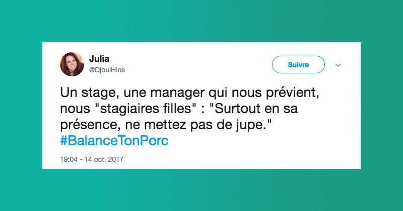 #Balancetonporc, le hashtag des internautes qui racontent le harcèlement sexuel qu'ils ont dû subir