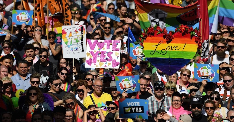 62% des Australiens se prononcent favorables au mariage homosexuel