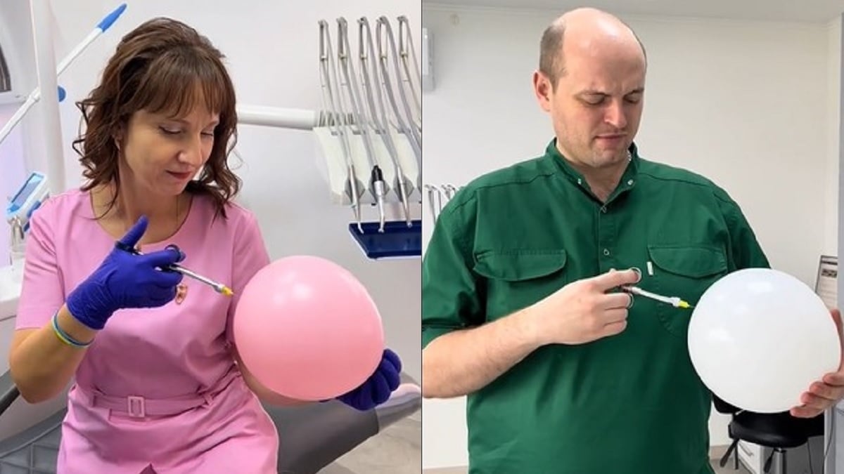 Des médecins testent leur technique de piqûre sur des ballons gonflables, la vidéo fait le buzz sur TikTok