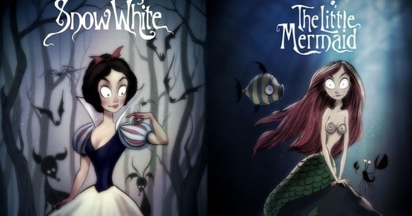 Voilà à quoi ressembleraient les plus grands classiques de Disney si Tim Burton les avait créés lui-même !