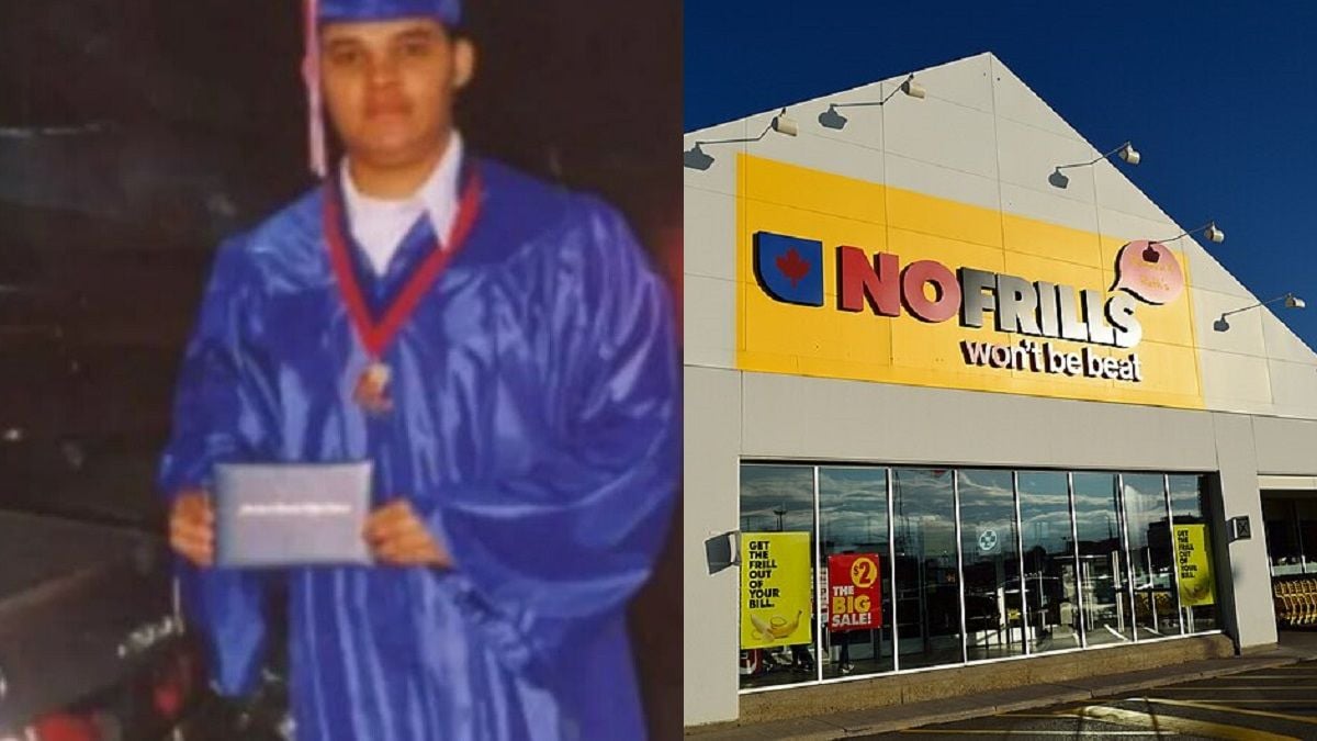 Larry Ely Murillo-Moncada et la façade d'un No Frills