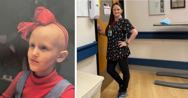 Elle combat son cancer à 9 ans et devient infirmière dans l'hôpital pour enfants qui l'a soignée 