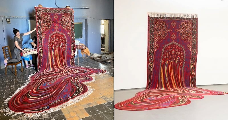 Les tapis incroyables de cet artiste d'Azerbaïdjan donnent l'impression de fondre