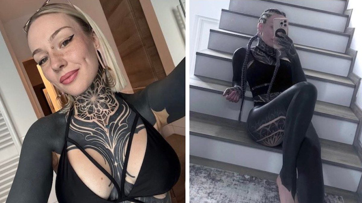 Elle a tellement de tatouages sur le corps que les gens l'accusent de vouloir devenir noire