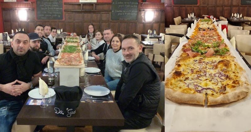 Ce restaurant propose une pizza de... trois mètres de long !