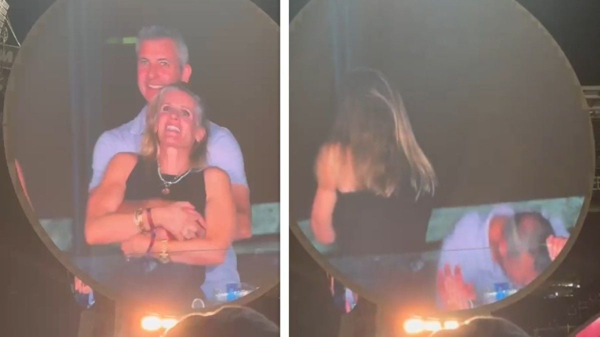 Le couple au concert de Coldplay