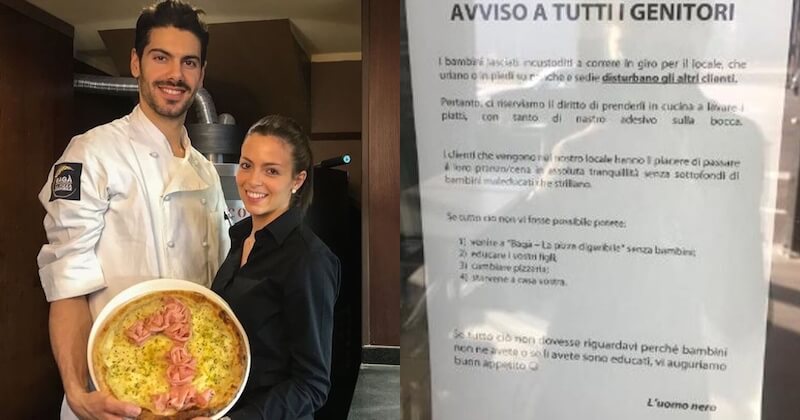 En Italie, un restaurateur demande aux parents de laisser leurs enfants malpolis à la maison