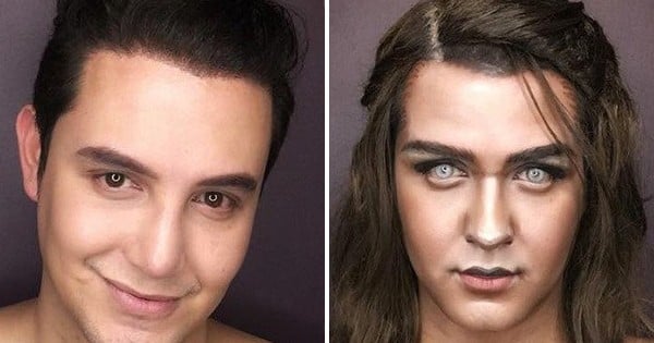 Il se transforme en différents personnages de Game of Thrones grâce à la magie du maquillage.... Impressionnant !