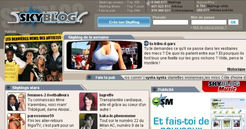 20 ans après leur lancement, les Skyblogs vont officiellement disparaître et ça nous brise le coeur