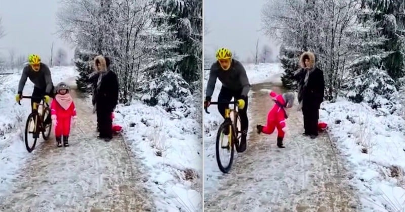 Ce cycliste donne un coup de genou volontaire à une fillette et suscite l'indignation