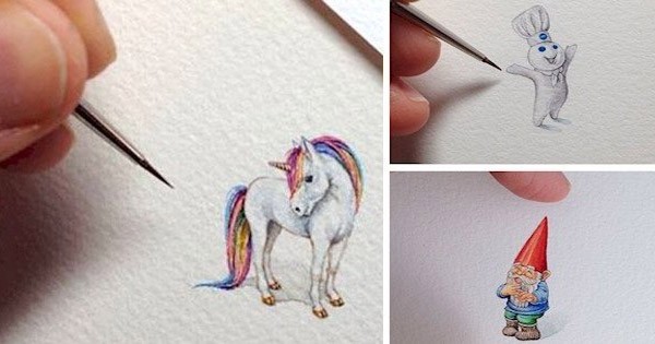 Cette artiste créée des dessins minuscules mais d'une précision vraiment impressionnante ! 