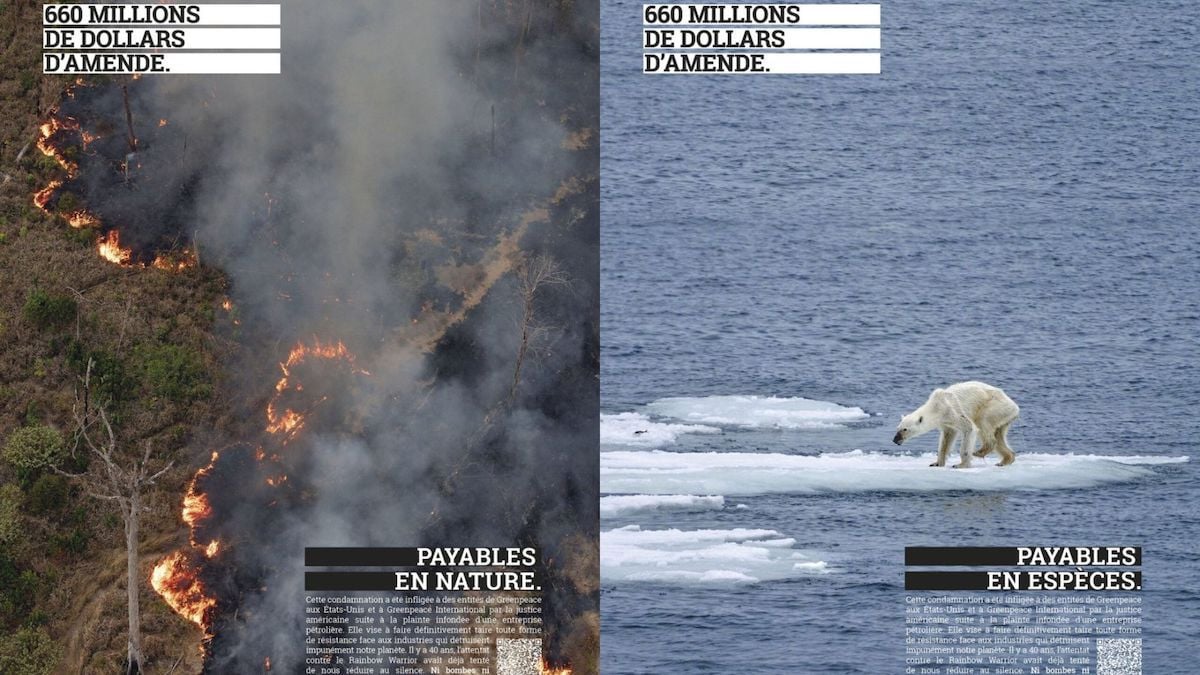 Greenpeace choque avec sa nouvelle campagne en réponse à son amende record de 660 millions de dollars