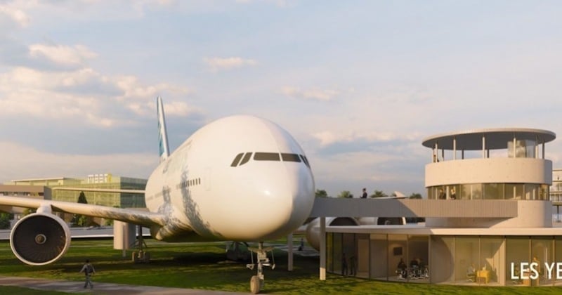 Un Airbus A380 transformé en hôtel, les images d'un projet fou