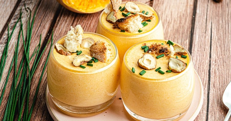 Panna cotta à courge butternut et au parmesan : l'apéritif parfait pas cher et très gourmand !