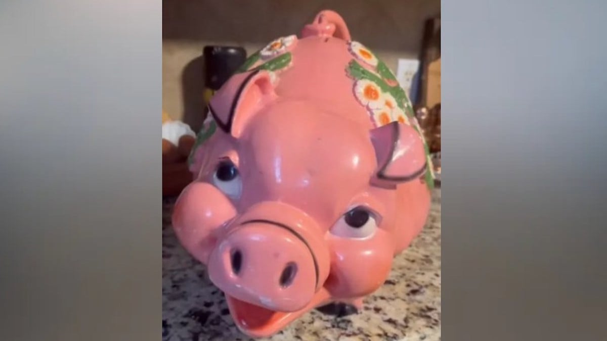 Elle achète une tirelire vintage dans une brocante et découvre... une liasse de billets à l'intérieur 