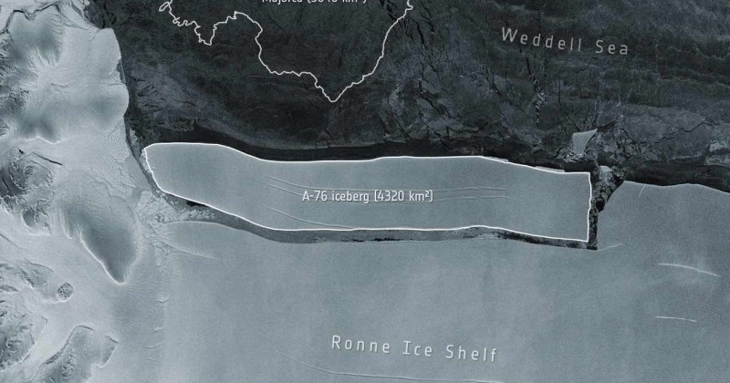 Antarctique : le plus gros iceberg du monde s'est détaché de la banquise