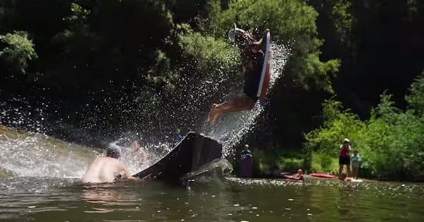 Ce toboggan naturel va vous faire rêver... Vivement l'été! 