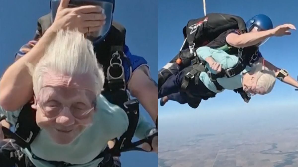 À 104 ans, elle saute en parachute de 4000 mètres et décroche un record du monde