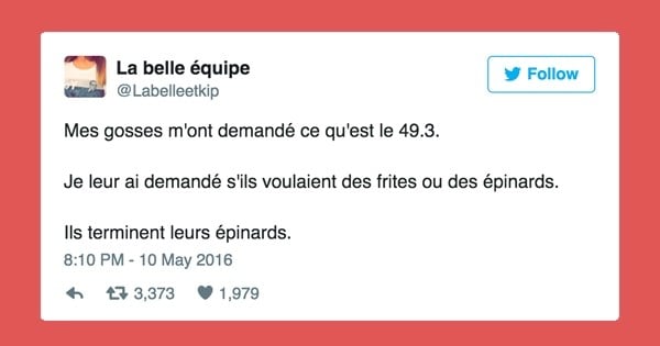 19 tweets sur l'utilisation de l'article 49.3 qui nous ont bien fait rire ! Mention spéciale pour le 7.