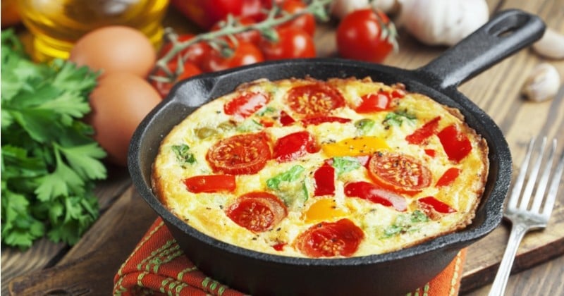 L'omelette aux légumes et son coulis frais de tomates spicy débarque chez vous ! 