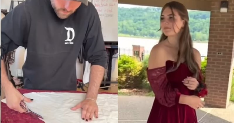 Ce jeune designer a créé une robe de bal unique pour sa nièce, les internautes sont sous le charme