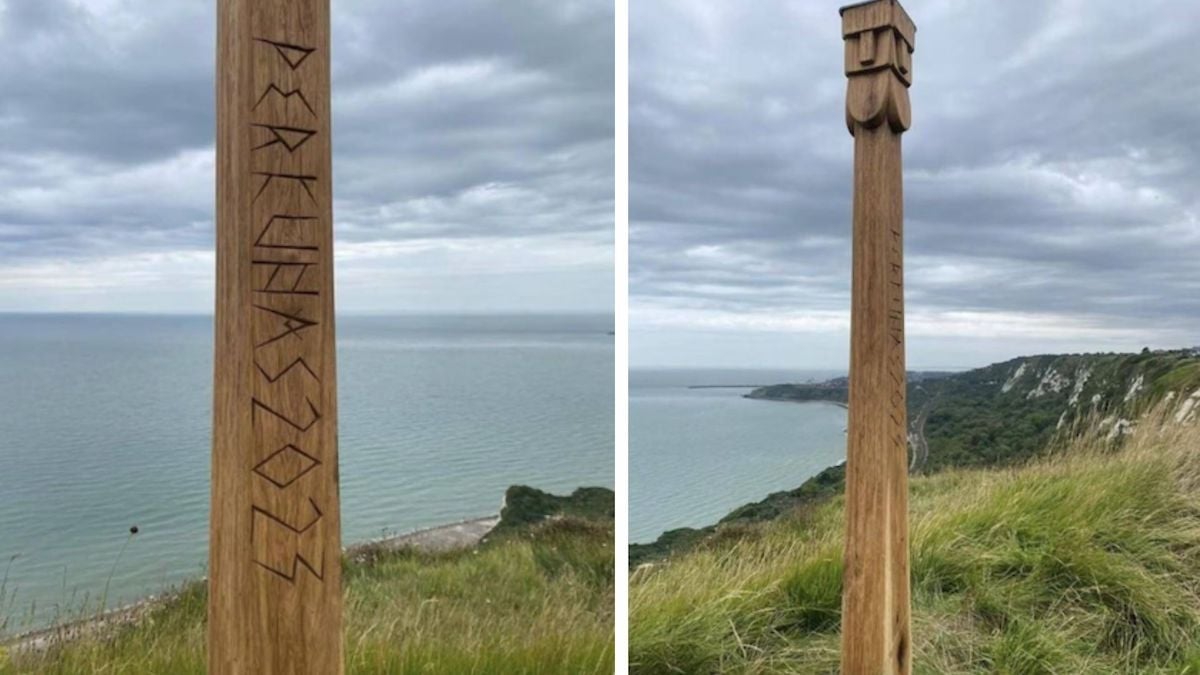 Haut de 2 mètres, un mystérieux totem est apparu sur la côte anglaise et nul ne sait d'où il vient