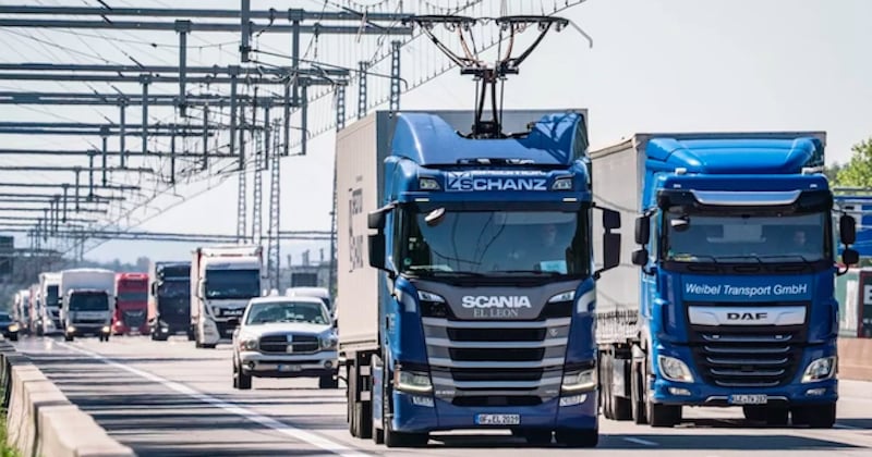 Bientôt une autoroute électrique pour camions en France ?