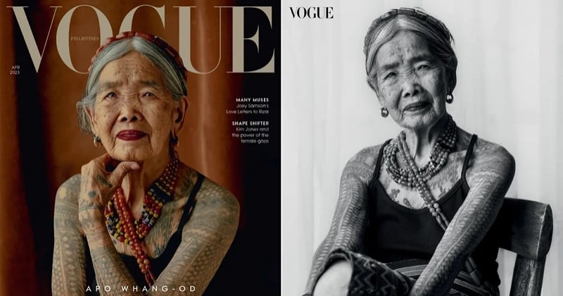 À 106 ans, cette tatoueuse indigène philippine devient la personne la plus âgée à faire la couverture du magazine Vogue