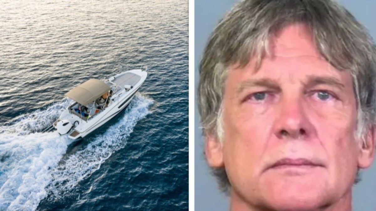 À bord de son bateau, il tente de tuer sa femme en la jetant à la mer, mais elle survit en s'accrochant à l'embarcation