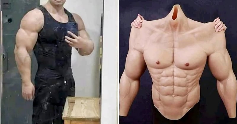 Très réaliste, cette musculature à enfiler est parfaite pour frimer sur la plage cet été
