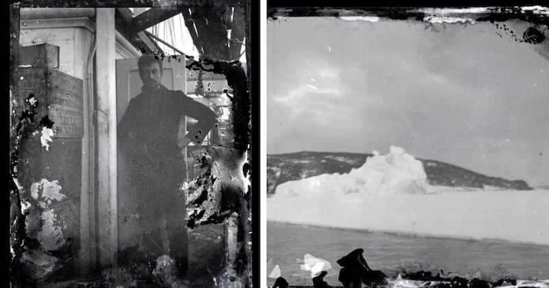 Prises il y a plus de 100 ans, ces photos ont été découvertes dans la glace de l'Antarctique
